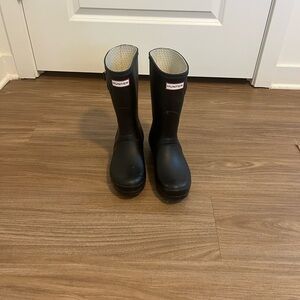 Hunter black Short Boots
